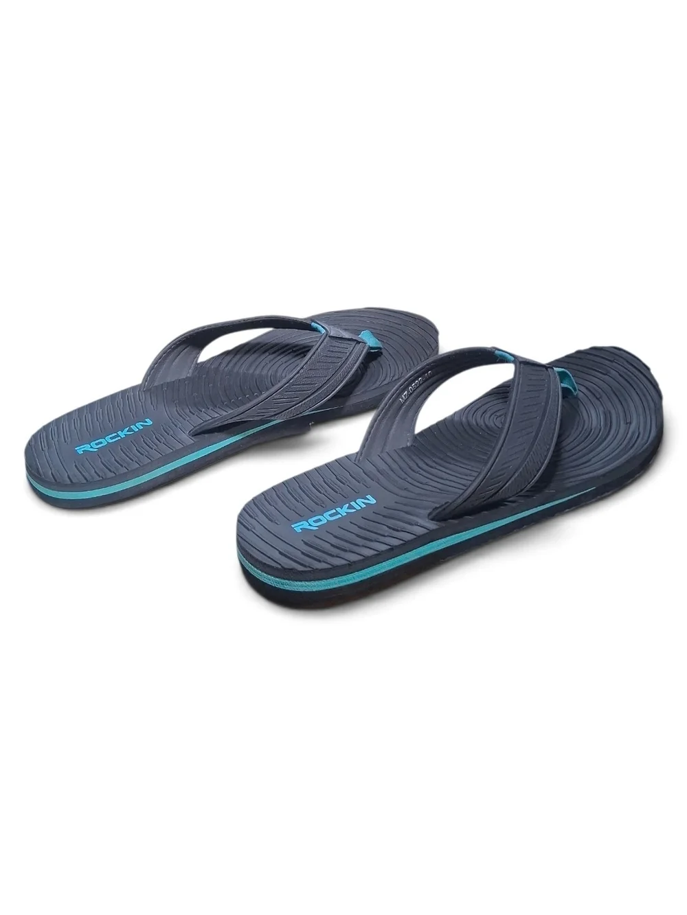 Rockin Navigator Men Flip Flops Charcoal Grey Size 10